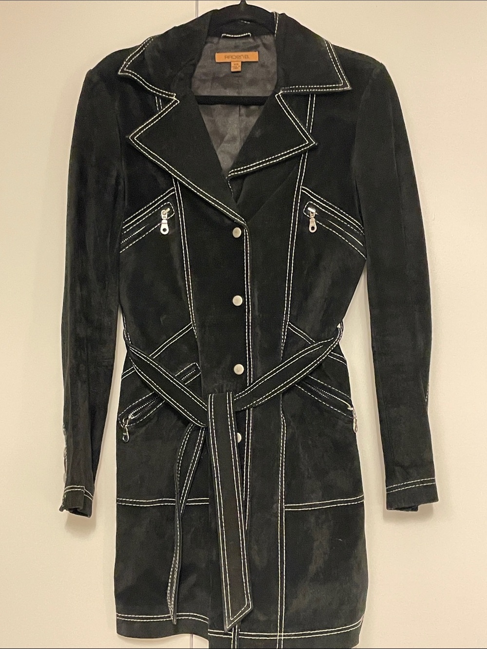 Arden B Genuine Suede Coat